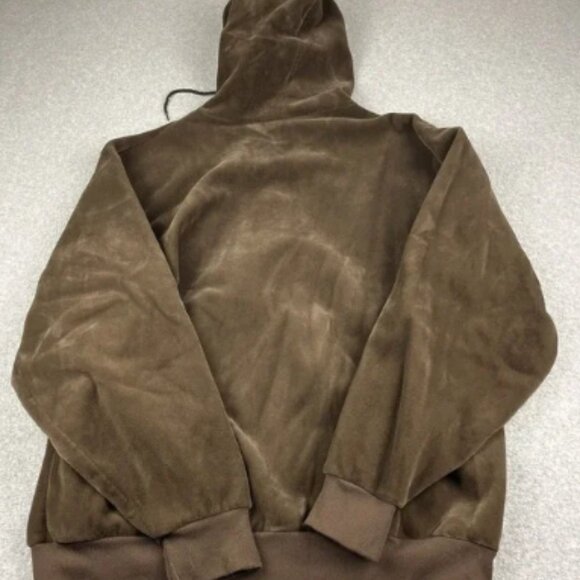 Vintage Carhartt Hoodie Jacket Mens 2XL XXL Velour Brown Rugged Fur Lined Work - Picture 8 of 8